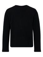 T-shirt per bambina John Richmond Junior nero con logo glitter - Rubino Kids