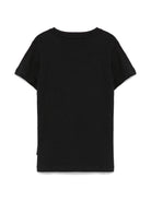 T-shirt per bambina John Richmond Junior nero con logo - Rubino Kids