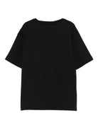 T-shirt per bambina John Richmond Junior nero con stampa logo - Rubino Kids
