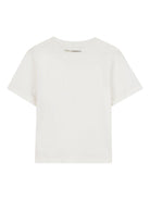 T-shirt per bambina Karl Lagerfeld Kids bianca con stampa Choupette - Rubino Kids