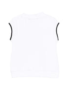 T-shirt per bambina Karl Lagerfeld Kids bianco con fiocco - Rubino Kids