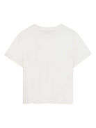 T-shirt per bambina Michael Kors Kids bianca con logo - Rubino Kids