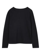 T-shirt per bambina Michael Kors Kids nero con logo sul davanti - Rubino Kids