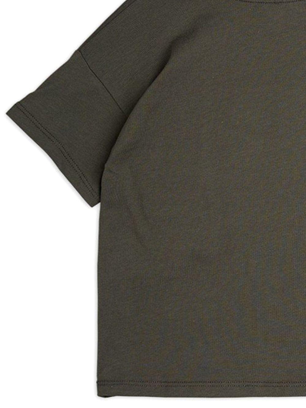 T-shirt per bambina Mini Rodini nero con applicazione a cuore - Rubino Kids