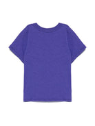 T-shirt per bambina Mini Rodini viola con tasca applicata sul petto - Rubino Kids