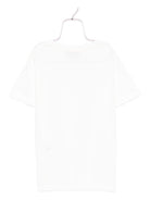 T-shirt per bambina Missoni Kids bianco con logo ricamato - Rubino Kids