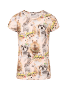 T-shirt per bambina Molo beige con stampa grafica - Rubino Kids