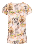 T-shirt per bambina Molo beige con stampa grafica - Rubino Kids