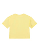T-shirt per bambina Molo Reinette giallo con ricamo a fiori - Rubino Kids