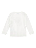 T-shirt per bambina Monnalisa bianca con bouquet di fiori - Rubino Kids