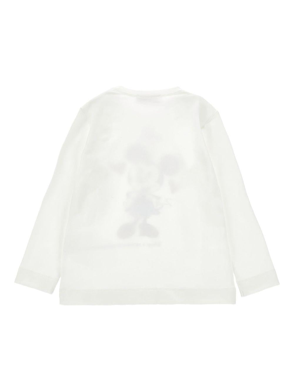 T-shirt per bambina Monnalisa bianca con grafica con Minnie - Rubino Kids