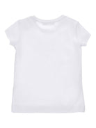 T-shirt per bambina Monnalisa bianca con stampa grafica Trilli - Rubino Kids