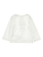 T-shirt per bambina Monnalisa bianca con stampa sul davanti - Rubino Kids