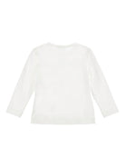 T-shirt per bambina Monnalisa bianco con design con testo Love - Rubino Kids