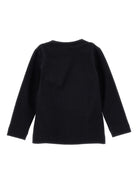 T-shirt per bambina Monnalisa nera con stampa Bear - Rubino Kids