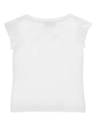 T-shirt per bambina Monnalisa x Hello Kitty bianca con stampa - Rubino Kids