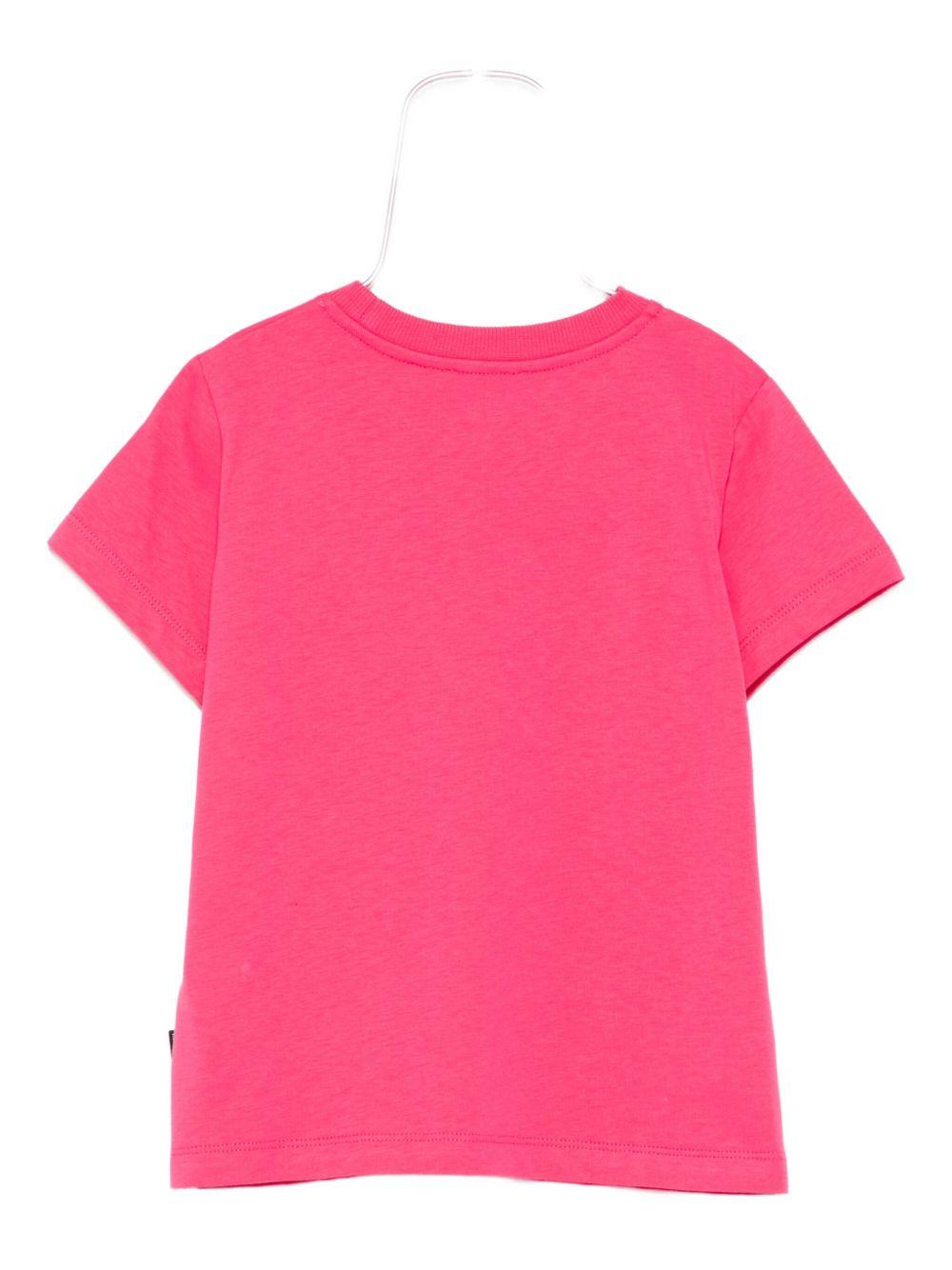 T-shirt per bambina Moschino Kids con motivo Teddy Bear ricamato - Rubino Kids