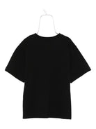 T-shirt per bambina Moschino Kids nera con stampa teddy - Rubino Kids