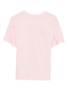 T-shirt per bambina Moschino Kids rosa con stampa Teddy Bear - Rubino Kids