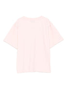 T-shirt per bambina Moschino Kids rosa con stampa teddy - Rubino Kids