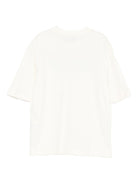 T-shirt per bambina MSGM Kids bianca con logo sul davanti - Rubino Kids