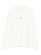 T-shirt per bambina MSGM Kids bianco con logo sul davanti - Rubino Kids