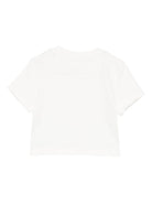 T-shirt per bambina Palm Angels Kids bianco con logo - Rubino Kids