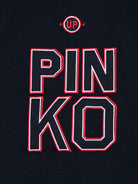 T-shirt per bambina PINKO KIDS blu con logo sul davanti - Rubino Kids