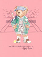 T-shirt per bambina POLO RALPH LAUREN KIDS rosa con motivo Bear - Rubino Kids