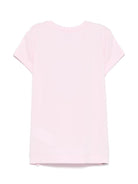 T-shirt per bambina rosa con stampa MONNALISA x Disney - Rubino Kids