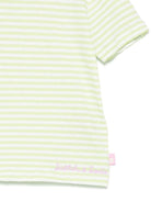 T-shirt per bambina Scotch & Soda Kids verde a righe - Rubino Kids