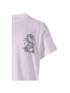T-shirt per bambina Stella McCartney bianca con stampa floreale - Rubino Kids
