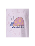 T-shirt per bambina Stella McCartney Kids bianca con stampa coccinella - Rubino Kids