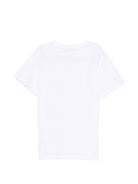 T-shirt per bambina Stella McCartney Kids bianca con stampa logo - Rubino Kids