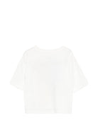 T-shirt per bambina Stella McCartney Kids bianca con stampa Love - Rubino Kids