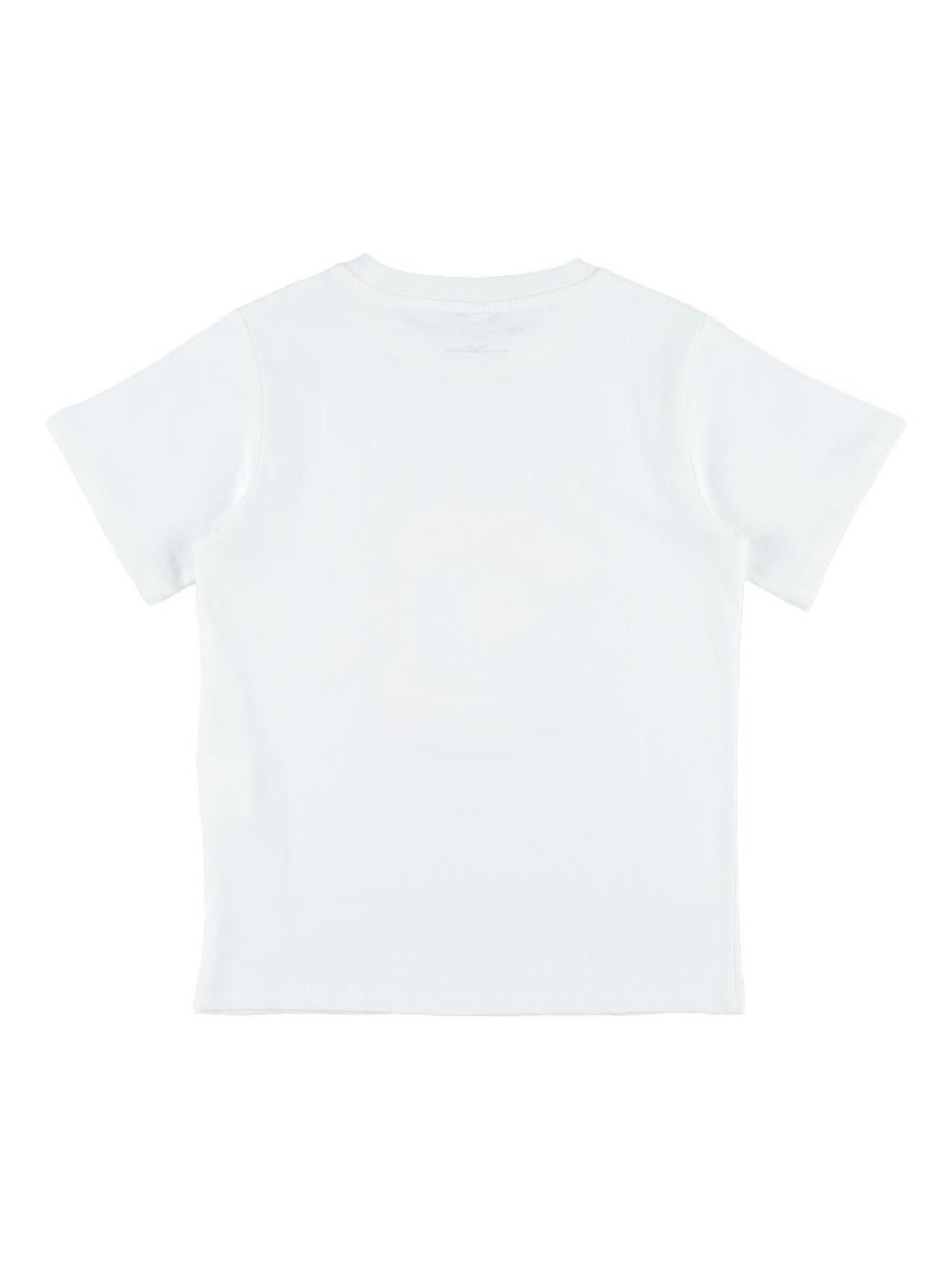 T-shirt per bambina Stella McCartney Kids bianca constampa grafica sul davanti - Rubino Kids
