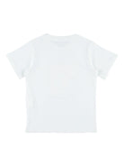 T-shirt per bambina Stella McCartney Kids bianca constampa grafica sul davanti - Rubino Kids