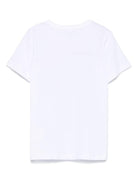 T-shirt per bambina Stella McCartney Kids bianco a fiori - Rubino Kids