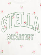 T-shirt per bambina Stella McCartney Kids bianco con stampa grafica<BR/> - Rubino Kids