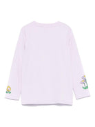 T-shirt per bambina Stella McCartney Kids lilla con stampa grafica - Rubino Kids