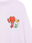 T-shirt per bambina Stella McCartney Kids lilla con stampa grafica - Rubino Kids