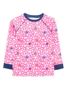 T-shirt per bambina Stella McCartney Kids rosa con stampa stelle - Rubino Kids