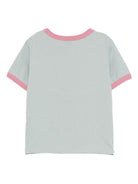 T-shirt per bambina Stella McCartney Kids verde con stampa uccello - Rubino Kids