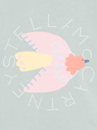 T-shirt per bambina Stella McCartney Kids verde con stampa uccello - Rubino Kids