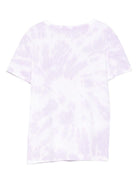 T-shirt per bambina Stella McCartney Kids viola con motivo tie - dye - Rubino Kids