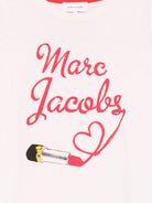 T-shirt per bambina The Marc Jacobs Kids rosa con stampa grafica - Rubino Kids