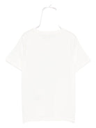 T-shirt per bambina Versace Kids bianca con logo sul davanti - Rubino Kids