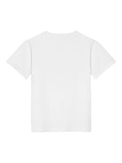 T-shirt per bambina Versace Kids bianco con motivo Medusa Crest - Rubino Kids