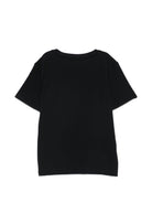 T-shirt per bambini Bonpoint nera con logo sul davanti - Rubino Kids