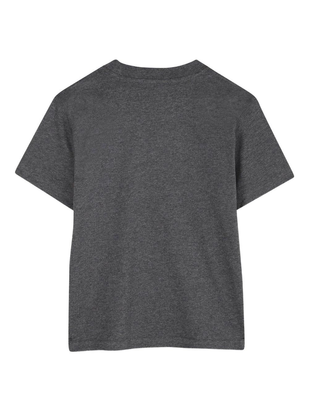 T-shirt per bambini Dkny Kids grigia con design con logo a contrasto - Rubino Kids